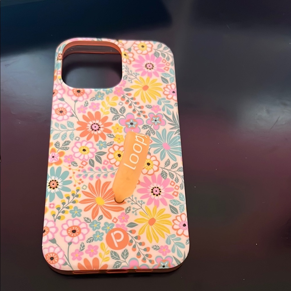 Loopy Case Floral Phone Case - Pink and Orange